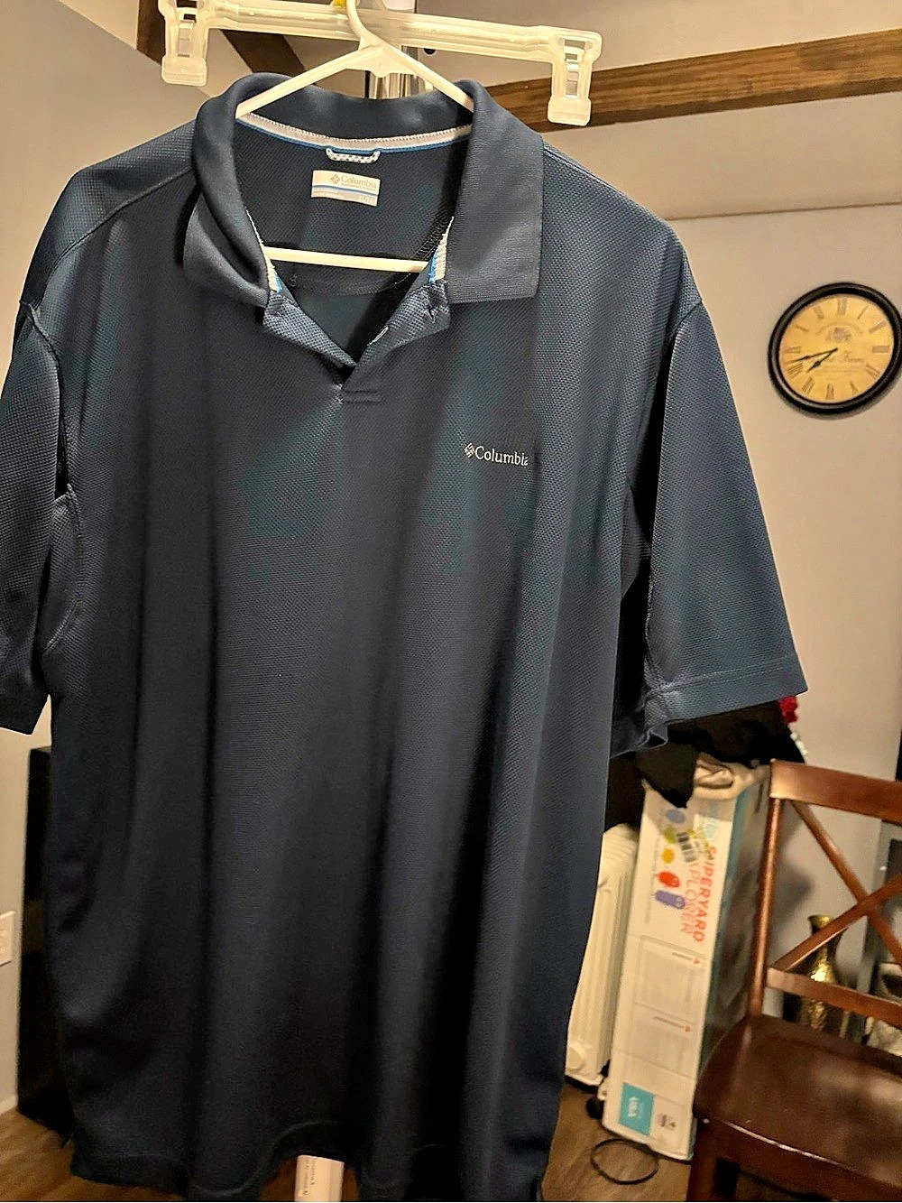 Columbia Omni-Wick Performance Polo Shirt Men's Blue XL